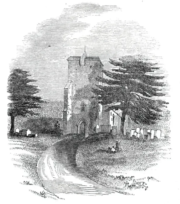 Framed Print : St Martins Church, near Canterbury, 1844. Creator: Unknown Framed Print : St Martins Church, near Canterbury, 1844. Creator: Unknown