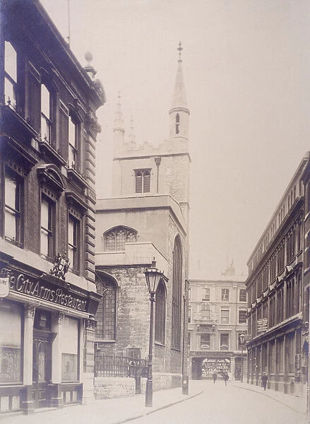 St Mary Axe and St Andrew Undershaft, London, 1911