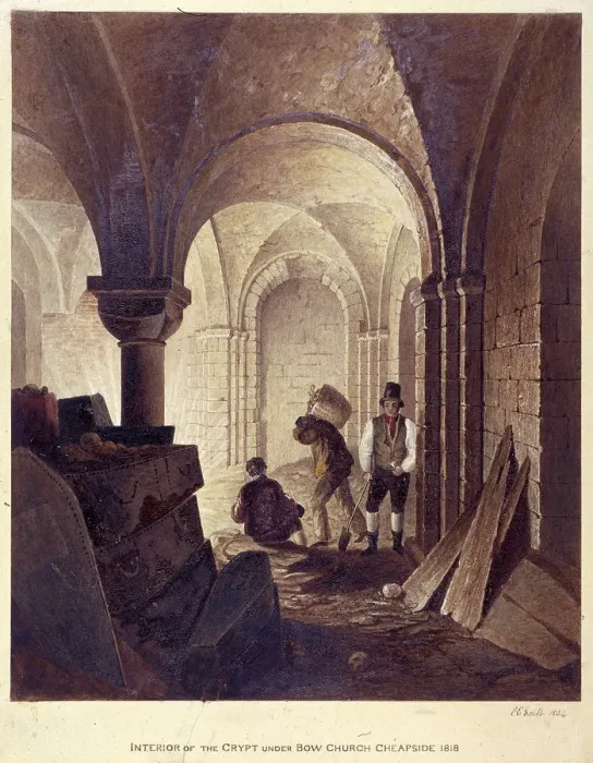 Framed Print : St Mary-le-Bow, London, 1834. Artist: Charles Edwin Gwilt Framed Print : St Mary-le-Bow, London, 1834. Artist: Charles Edwin Gwilt