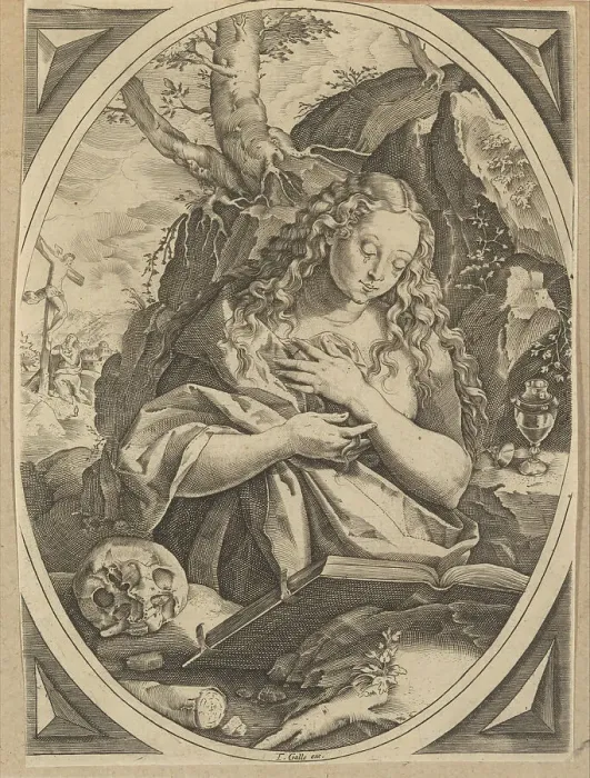 Framed Print : St. Mary Magdalen Penitent, before 1636. Creator: Anon Framed Print : St. Mary Magdalen Penitent, before 1636. Creator: Anon
