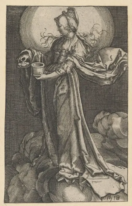 Framed Print : St. Mary Magdalene on the Clouds (copy), 1518 (?). Creator: Unknown Framed Print : St. Mary Magdalene on the Clouds (copy), 1518 (?). Creator: Unknown
