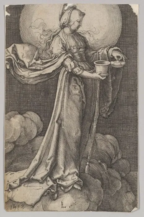 Framed Print : St. Mary Magdalene on the Clouds (reverse copy). n. d. Creator: Unknown Framed Print : St. Mary Magdalene on the Clouds (reverse copy). n. d. Creator: Unknown