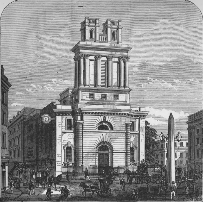 Framed Print : St. Mary Woolnoth, 1890