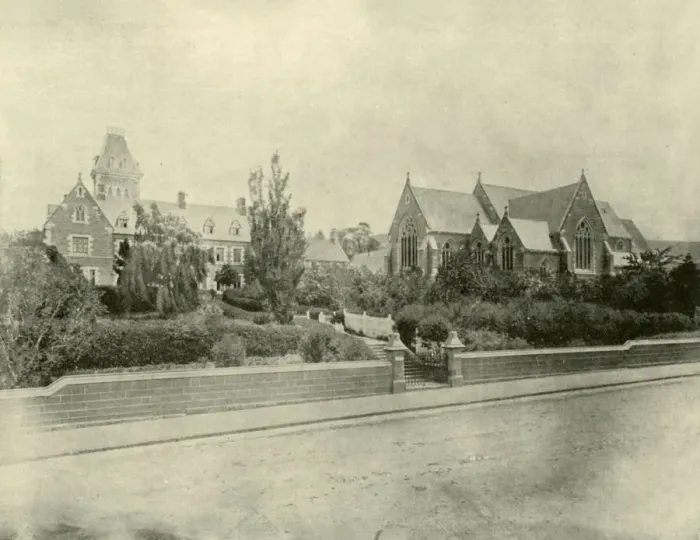Framed Print : St. Marys Cathedral and Convent, Hobart, 1901. Creator: Unknown Framed Print : St. Marys Cathedral and Convent, Hobart, 1901. Creator: Unknown