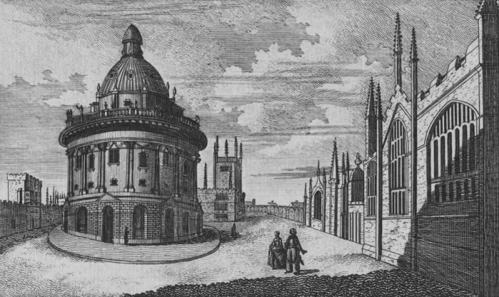 Framed Print : St. Marys Church & Radcliffe Library at Oxford, c18th century Framed Print : St. Marys Church & Radcliffe Library at Oxford, c18th century