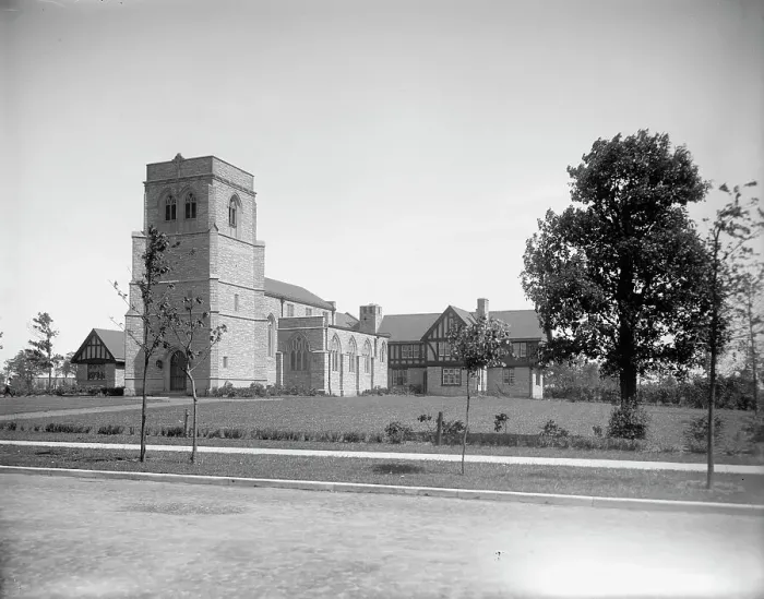 Framed Print : St. Mary's Church, Walkerville, Ont. between 1905 and 1915. Creator: Unknown Framed Print : St. Mary's Church, Walkerville, Ont. between 1905 and 1915. Creator: Unknown