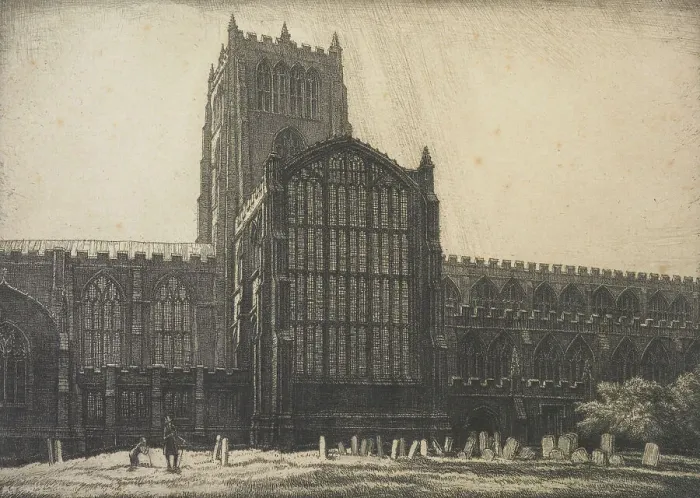 Framed Print : St. Mary's, Nottingham, 1928. Creator: Frederick Landseer Maur Griggs Framed Print : St. Mary's, Nottingham, 1928. Creator: Frederick Landseer Maur Griggs
