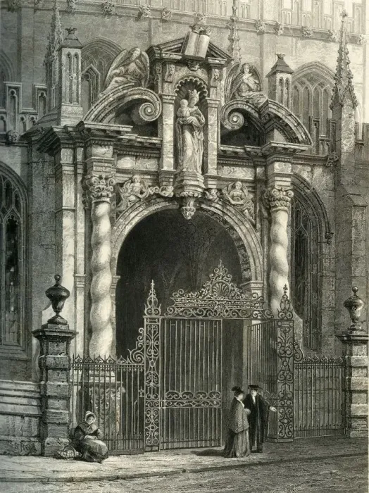 Framed Print : St. Marys Porch, Oxford, c1870 Framed Print : St. Marys Porch, Oxford, c1870