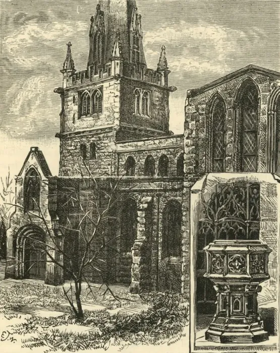Framed Print : St. Marys Station. The Font, 1898. Creator: Unknown