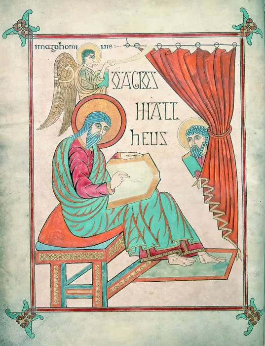 Framed Print : St Matthew, c700. Creator: Unknown Framed Print : St Matthew, c700. Creator: Unknown