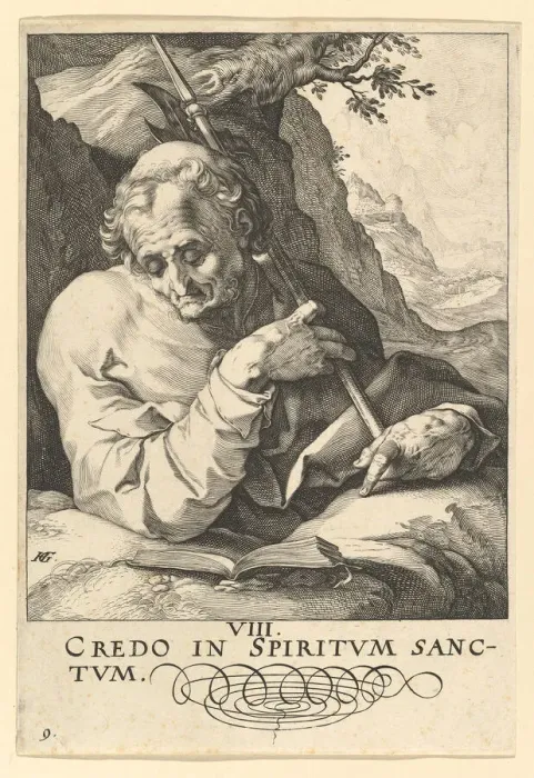 Framed Print : St. Matthew, from Christ, the Apostles and St. Paul with the Creed, ca. 1589 Framed Print : St. Matthew, from Christ, the Apostles and St. Paul with the Creed, ca. 1589