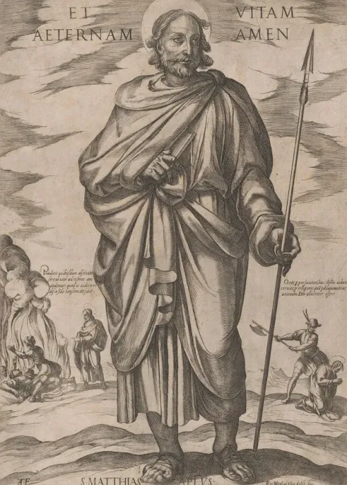 Framed Print : St. Matthias, from Christ, Mary, and the Apostles, ca. 1590-ca. 1610