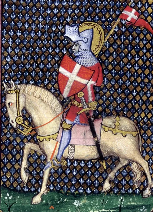 Framed Print : St Maurice as a knight, late 14th century. Creator: Unknown Framed Print : St Maurice as a knight, late 14th century. Creator: Unknown