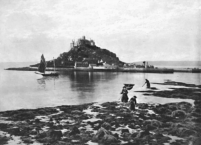 Framed Print : St. Michaels Mount, c1896. Artist: Frith & Co Framed Print : St. Michaels Mount, c1896. Artist: Frith & Co