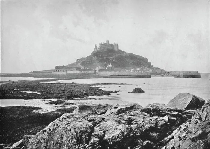 Framed Print : St. Michaels Mount - From the Rocks Near Marazion, 1895 Framed Print : St. Michaels Mount - From the Rocks Near Marazion, 1895