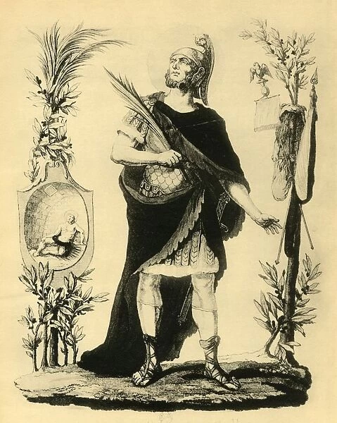 St. Napoleon Officier Romain, Martyr, early 19th century, (1921). Creator: Unknown