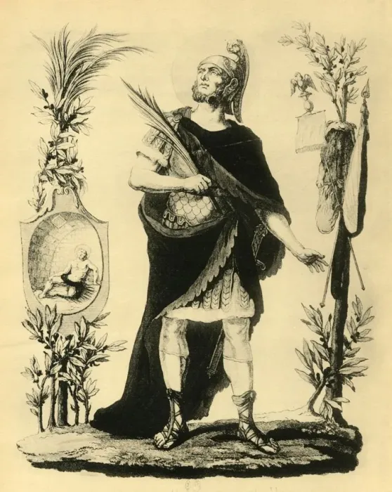 Framed Print : St. Napoleon Officier Romain, Martyr, early 19th century, (1921). Creator: Unknown Framed Print : St. Napoleon Officier Romain, Martyr, early 19th century, (1921). Creator: Unknown
