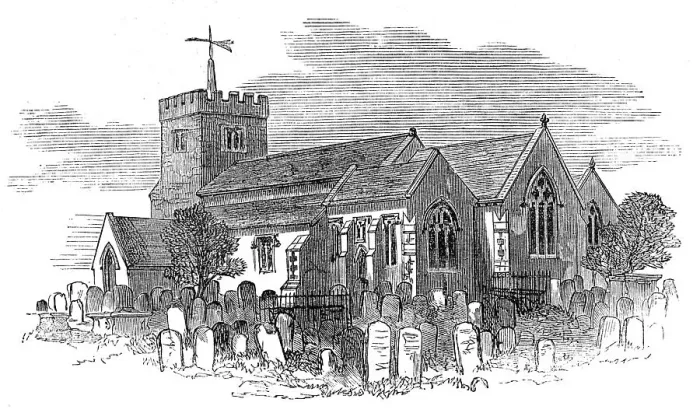 Framed Print : St. Nicholas Church, Brighton, 1872. Creator: Unknown Framed Print : St. Nicholas Church, Brighton, 1872. Creator: Unknown