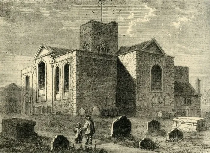 Framed Print : St. Nicholas Church, Deptford, (c1878). Creator: Unknown Framed Print : St. Nicholas Church, Deptford, (c1878). Creator: Unknown