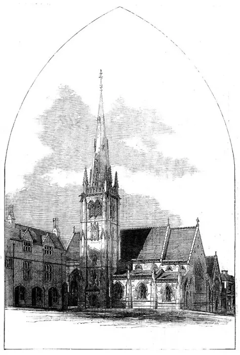 Framed Print : St. Nicholas Church, Durham, 1858. Creator: Unknown