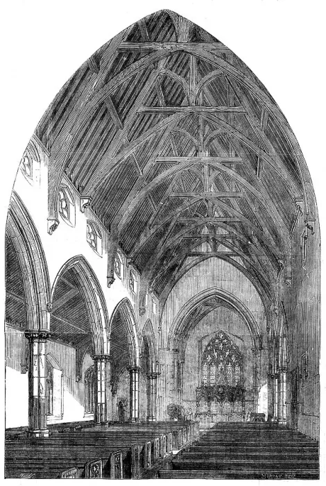 Framed Print : St. Nicholas Church, Durham - interior, 1858. Creator: Murray Framed Print : St. Nicholas Church, Durham - interior, 1858. Creator: Murray