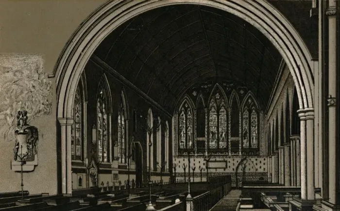 Framed Print : St. Nicholas Church, Interior, c1880. Creator: Unknown Framed Print : St. Nicholas Church, Interior, c1880. Creator: Unknown