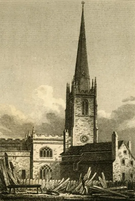 Framed Print : St. Nicholas Church, Liverpool, 1812. Creator: James Sargant Storer Framed Print : St. Nicholas Church, Liverpool, 1812. Creator: James Sargant Storer