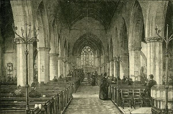 St. Nicholas Church: The Nave, 1886, (1898). Creator: Unknown