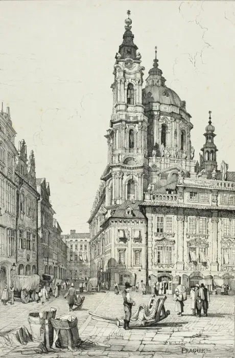 Framed Print : St. Nicholas, Prague, 1833. Creator: Samuel Prout Framed Print : St. Nicholas, Prague, 1833. Creator: Samuel Prout