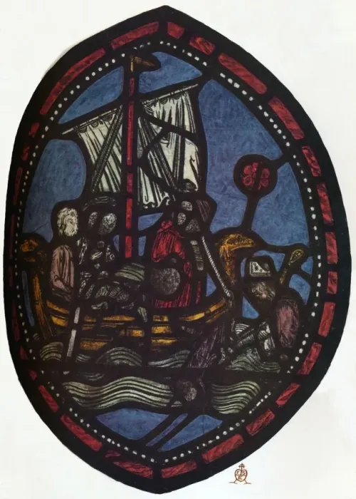 Framed Print : St Nicholas window in the Jerusalem Chamber of Westminster Abbey: Nicholas and the false pilgrim Framed Print : St Nicholas window in the Jerusalem Chamber of Westminster Abbey: Nicholas and the false pilgrim
