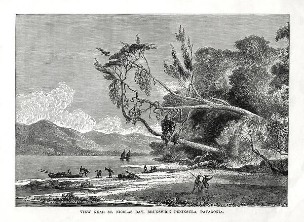 St Nicolas Bay, Brunswick Peninsula, Patagonia, 19th century