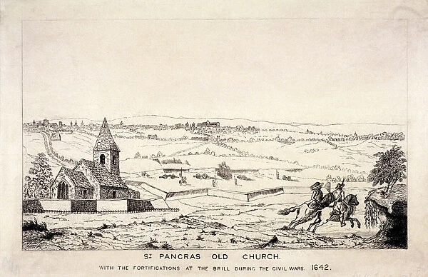 St Pancras Old Church, London, (c1850?)