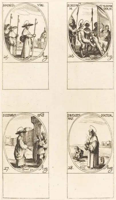 Framed Print : St. Patricia; Sts. Secundus and Alexander; St. Cesarius; St. Augustin Framed Print : St. Patricia; Sts. Secundus and Alexander; St. Cesarius; St. Augustin