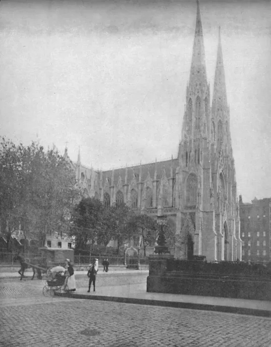 Framed Print : St. Patricks Cathedral, New York City, c1897. Creator: Unknown Framed Print : St. Patricks Cathedral, New York City, c1897. Creator: Unknown