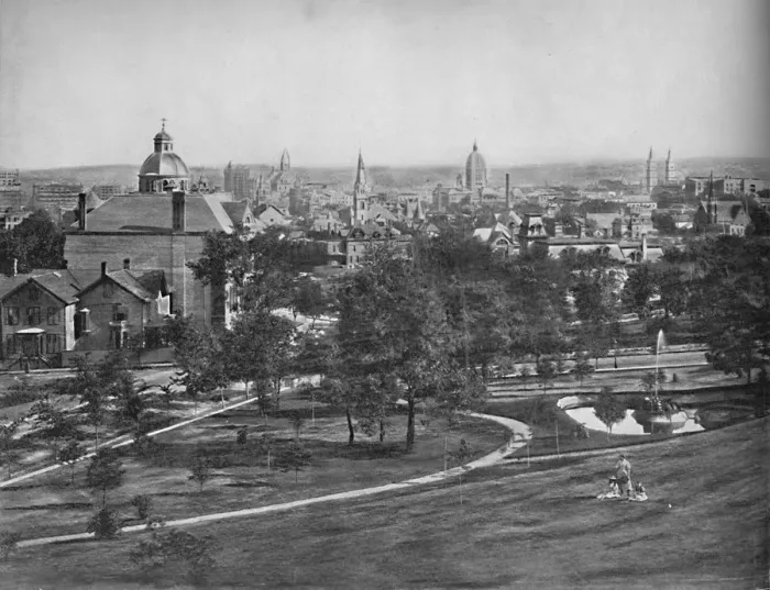 Framed Print : St. Paul from Merriams Hill, c1897. Creator: Unknown Framed Print : St. Paul from Merriams Hill, c1897. Creator: Unknown
