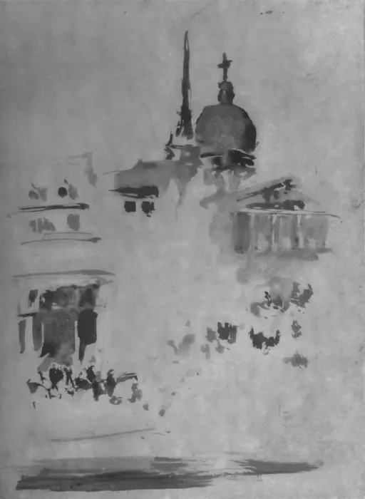 Framed Print : St. Paul s, c1884, (1904). Artist: James Abbott McNeill Whistler Framed Print : St. Paul s, c1884, (1904). Artist: James Abbott McNeill Whistler