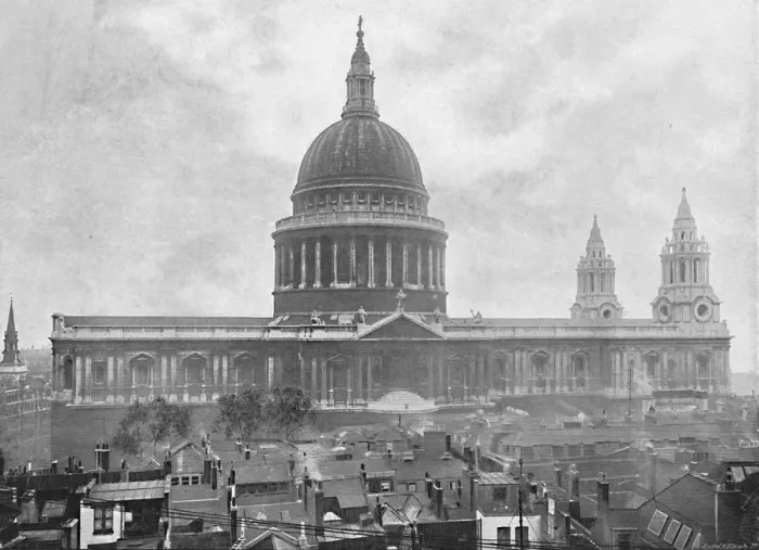 Framed Print : St. Pauls Cathedral, c1896 Framed Print : St. Pauls Cathedral, c1896