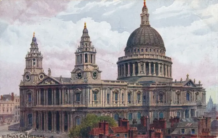 Framed Print : St. Pauls Cathedral, c1910 Framed Print : St. Pauls Cathedral, c1910