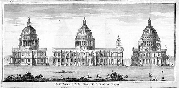 St Pauls Cathedral, London, 1742