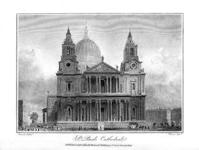 Framed Print : St Pauls Cathedral, London, 1804. Artist: Reeve Framed Print : St Pauls Cathedral, London, 1804. Artist: Reeve