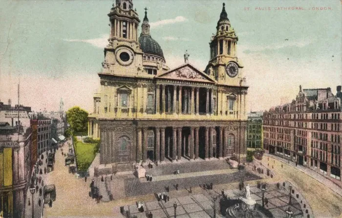 Framed Print : St. Pauls Cathedral, London, c1905 Framed Print : St. Pauls Cathedral, London, c1905