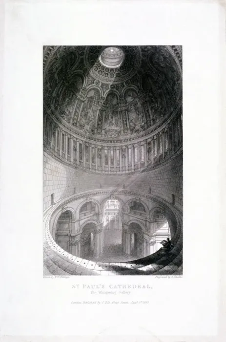 Framed Print : St Pauls Cathedral (new) interior, London, 1837. Artist: E Challis Framed Print : St Pauls Cathedral (new) interior, London, 1837. Artist: E Challis