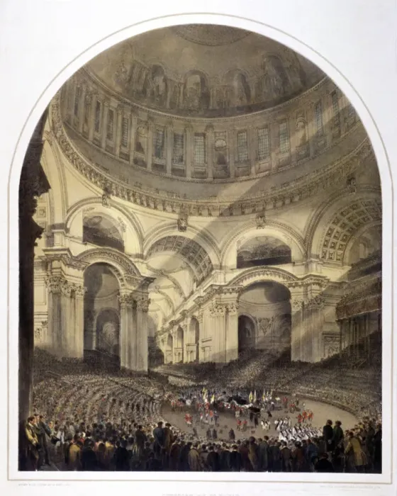 Framed Print : St Pauls Cathedral (new) interior, London, c1852. Artist: Andrew Maclure Framed Print : St Pauls Cathedral (new) interior, London, c1852. Artist: Andrew Maclure