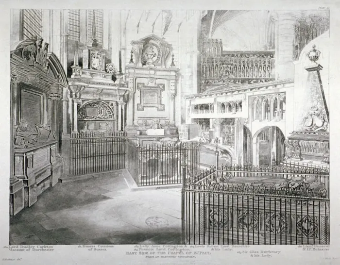 Framed Print : St Pauls Chapel, Westminster Abbey, London, 1812. Artist: J Bluck Framed Print : St Pauls Chapel, Westminster Abbey, London, 1812. Artist: J Bluck