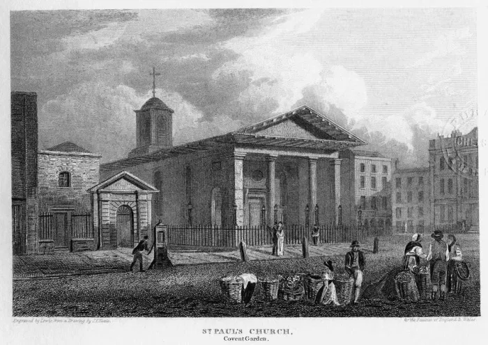 Framed Print : St Pauls Church, Covent Garden, Westminster, London, 1816. Artist: Lewis Allen Framed Print : St Pauls Church, Covent Garden, Westminster, London, 1816. Artist: Lewis Allen