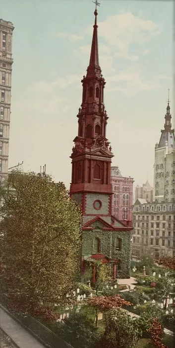 Framed Print : St. Paul's Church, New York, c1901. Creator: Unknown Framed Print : St. Paul's Church, New York, c1901. Creator: Unknown