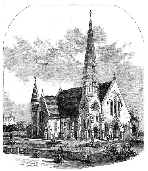 St. Paul's Church, West Smethwick, South Staffordshire, 1858. Creator: Unknown