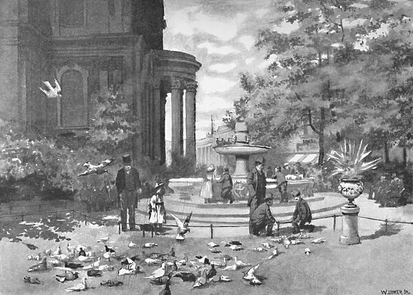 St. Pauls Churchyard, 1891. Artist: William Luker