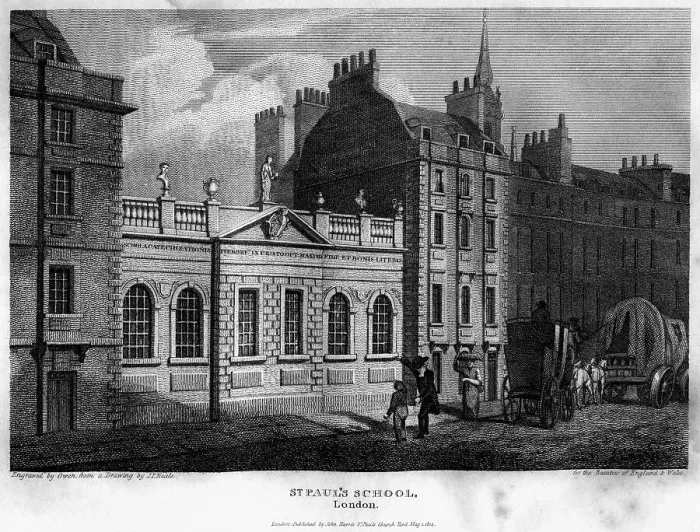 Framed Print : St Pauls School, City of London, 1814. Artist: Owen Framed Print : St Pauls School, City of London, 1814. Artist: Owen