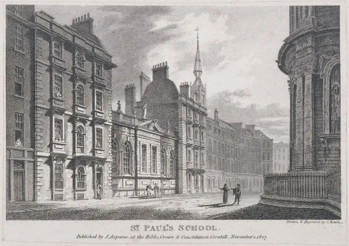 Framed Print : St Pauls School, London, 1807. Artist: Samuel Rawle Framed Print : St Pauls School, London, 1807. Artist: Samuel Rawle